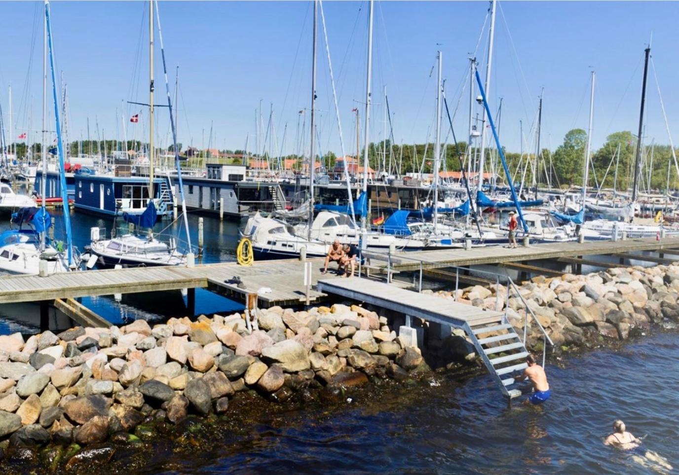 Hotel Hausboot-Lafe Flensburger Foerde Egernsund Esterno foto